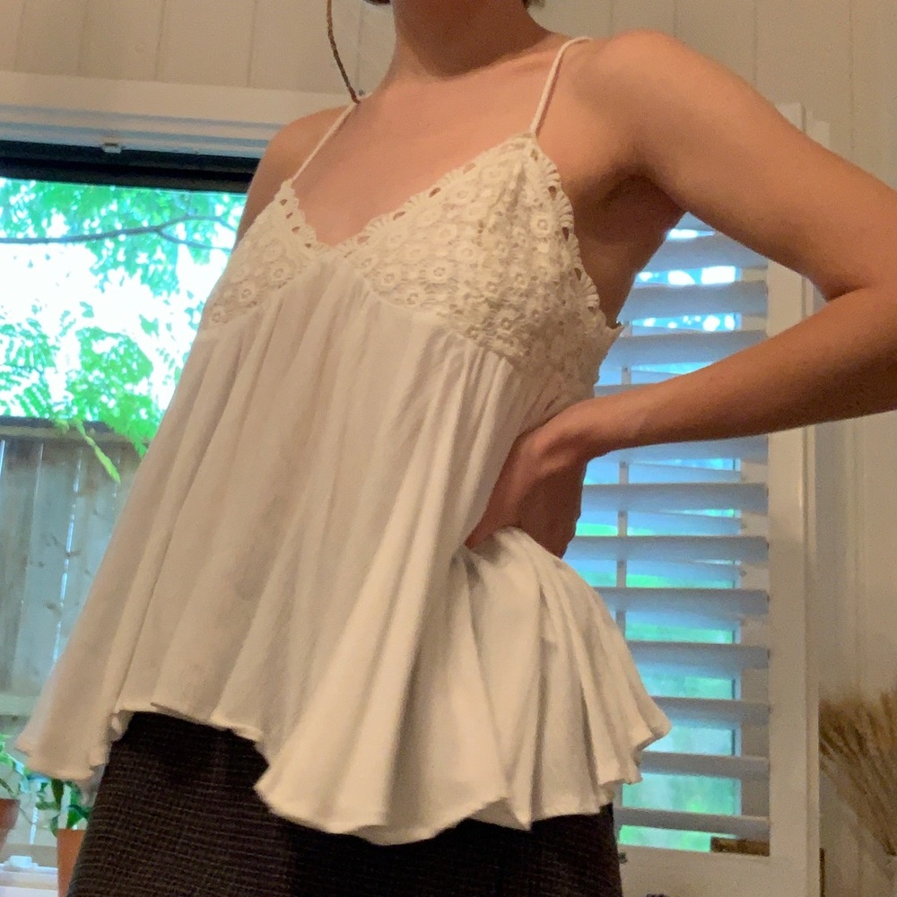 White tank top